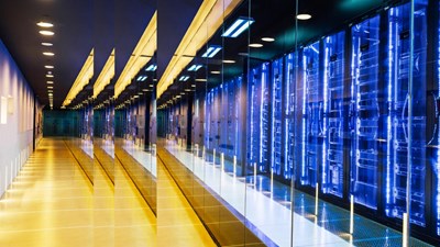 data center in server room with pulse