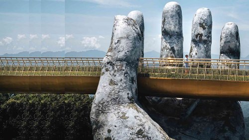 hands bridge with pulse