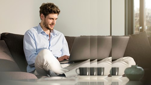 Home office remote work with pulse