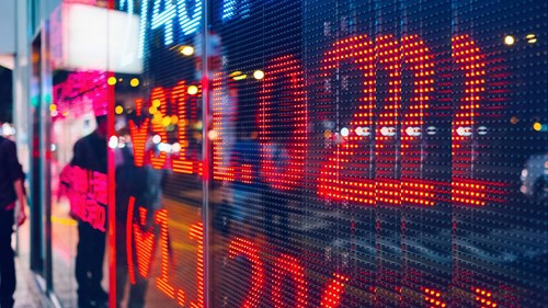 stock market number display